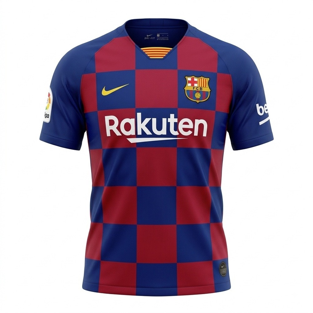 Nike Barcelona Jersey Soccer Futbol Rakuten La Liga Patch Blue Red M New